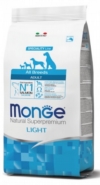  Monge All Breed Adult Light con Salmone KG 12